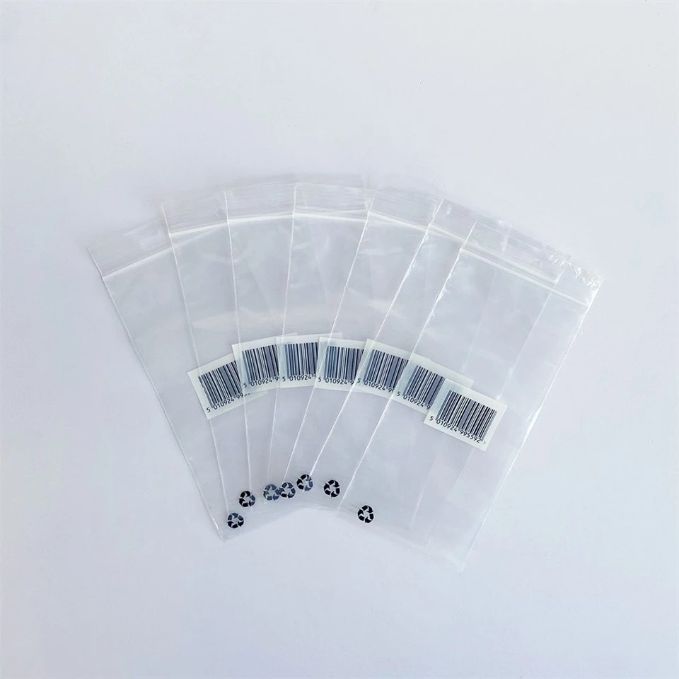 small clear zip bags